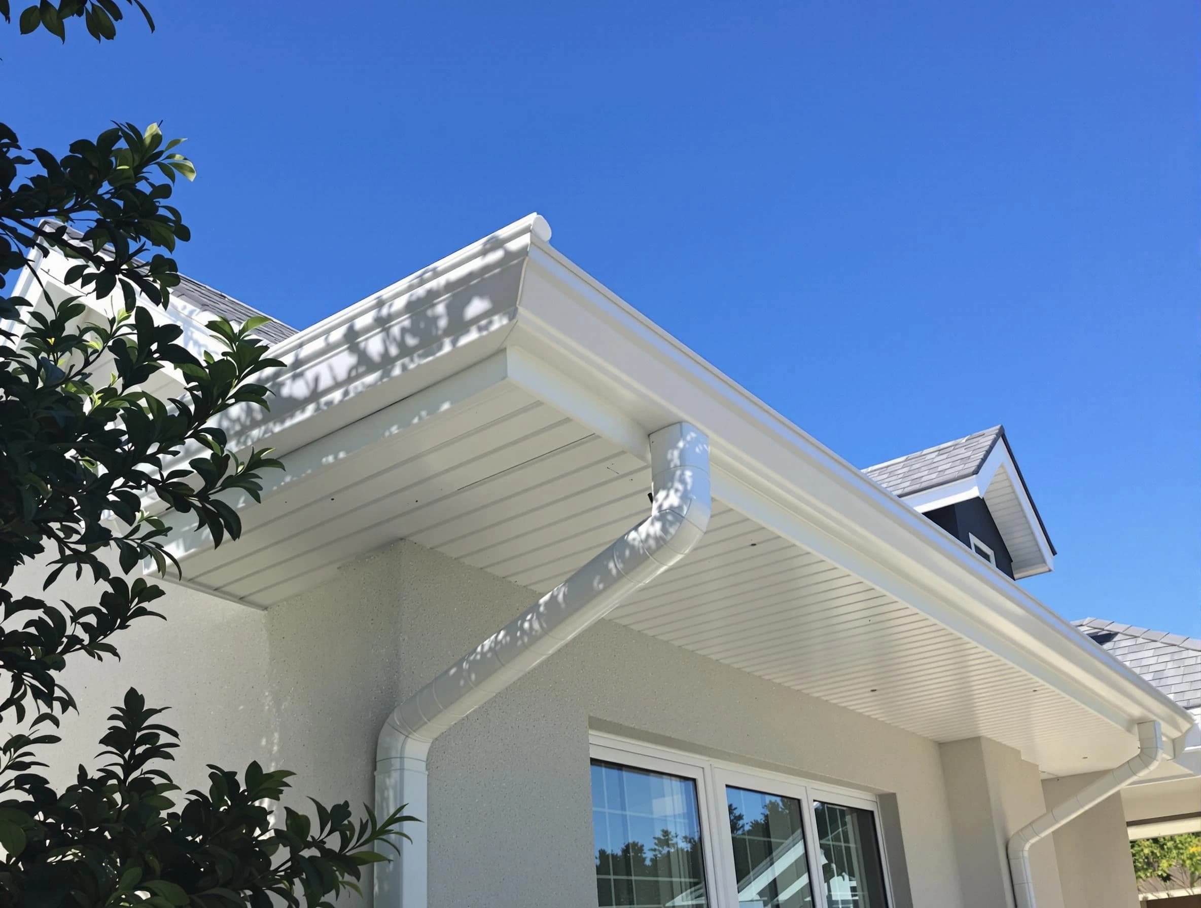 Custom-fit rain gutter system by Brecksville Roofing Company in Brecksville, OH