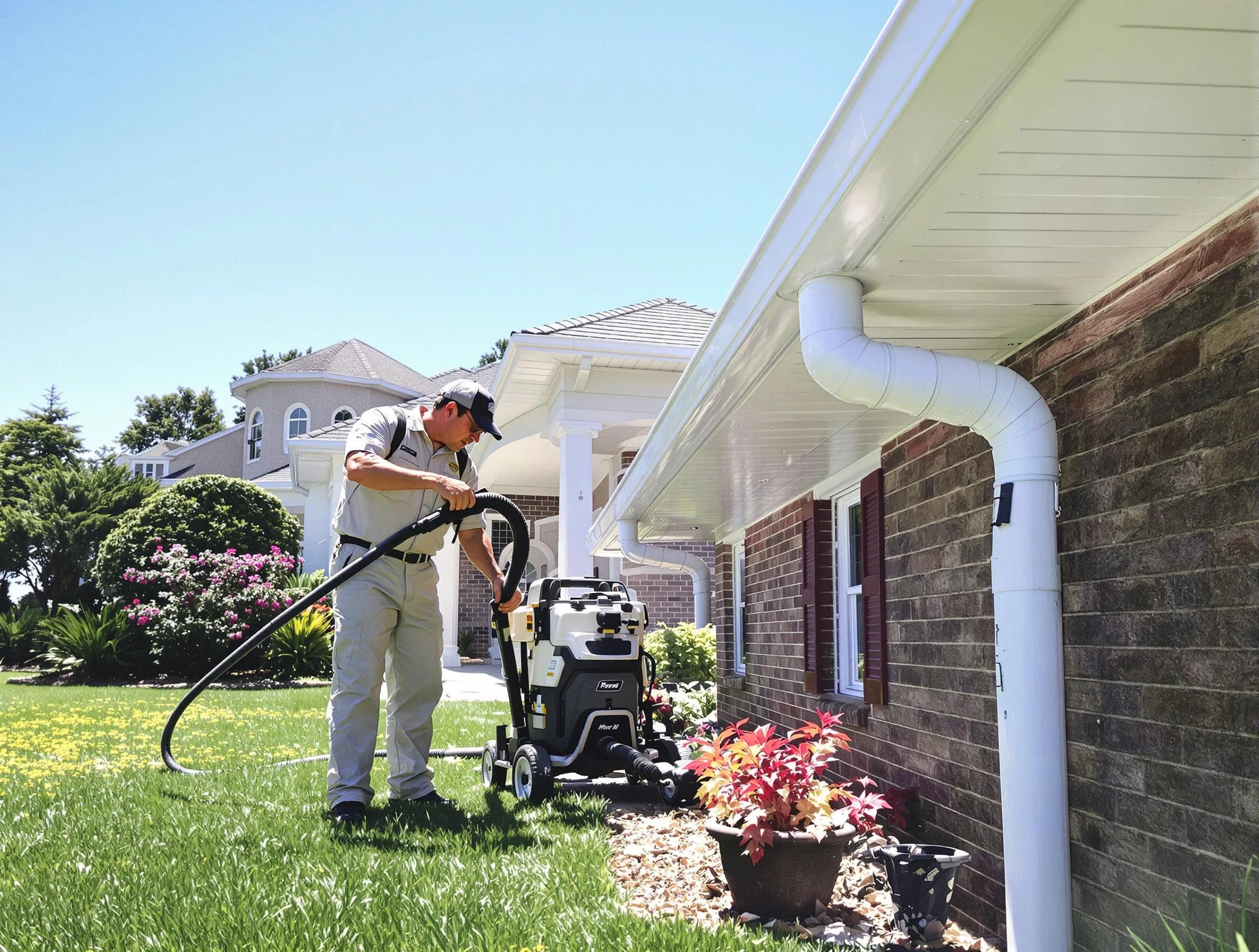 Downspout Cleaning in Brecksville