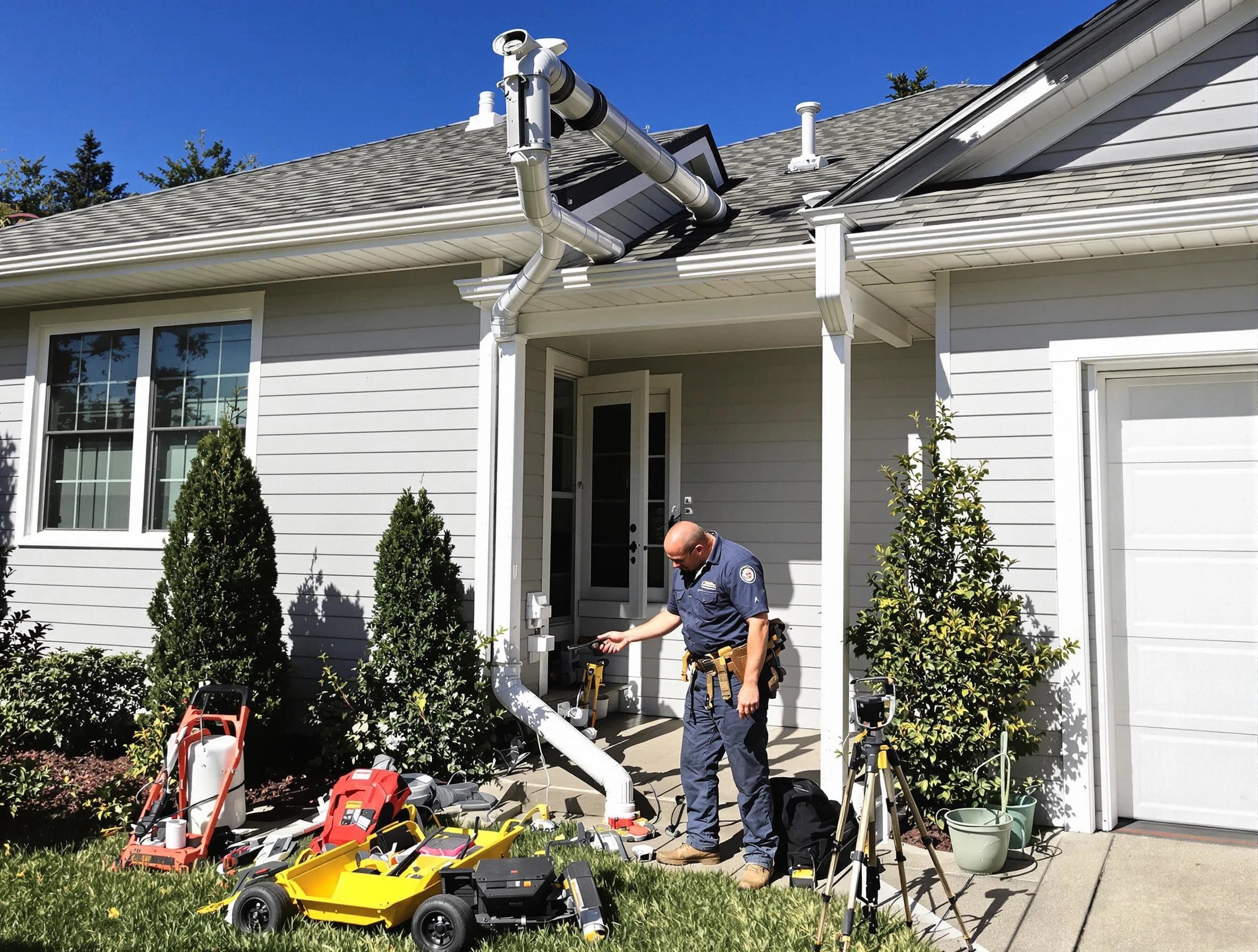 Downspout Repair in Brecksville